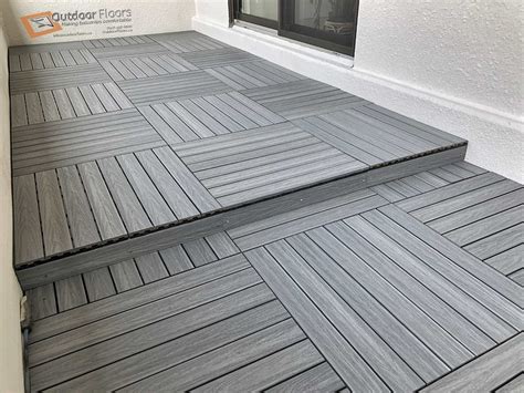 Silver Wpc Decking Tiles Project 5 Outdoor Floors Toronto