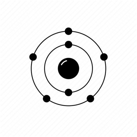 Atom Chemistry Electrons Element Nitrogen Nucleus Orbit Icon