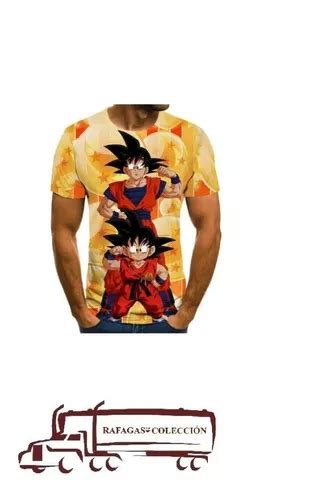 Playera Dragon Ball Goku Adulto Y Goku Niño