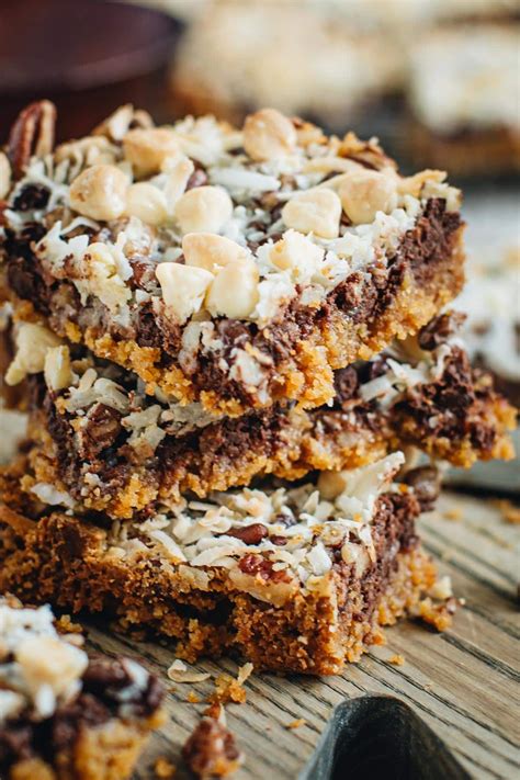 Hello Dolly Bars Recipe Hello Dolly Bars Just Desserts Semi Sweet