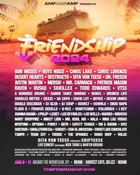 Friendship Reveals Stunning Lineup Edmtunes