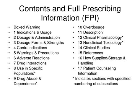 Ppt Fda Labeling Overview Fda Seminar Denmark April