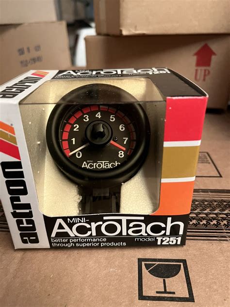 Actron Mini Acrotach Tachometer Model T251 NOS NEW 70mm 2 75 Tach