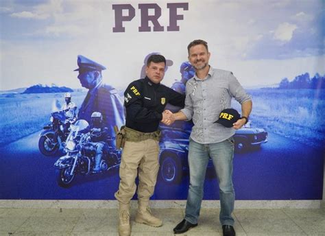 Diretor Geral Da Prf Recebe Visita Do Coronel Da Reserva Da Pm Sc