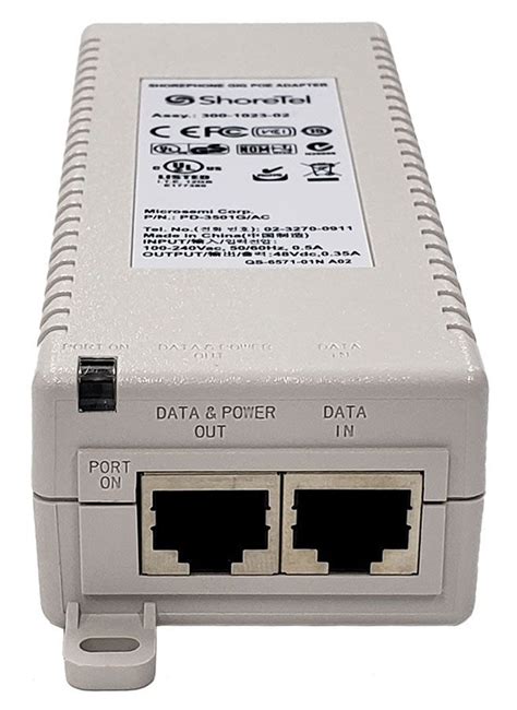 Shoretel Powerdsine Pd 3501g Gigabit Poe Injector Pd 3501gac