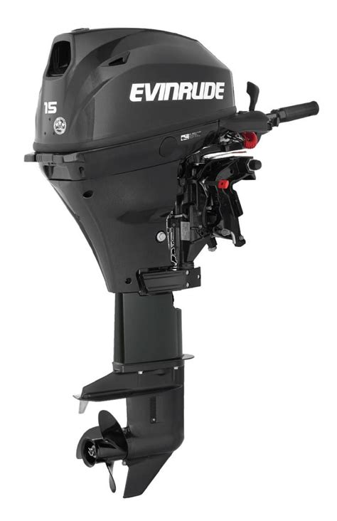 Evinrude Motor E15TEG4 15 HP 15 Shaft Tiller Steering Electric