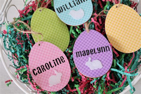 Cricut Easter Basket Tags The Denver Housewife