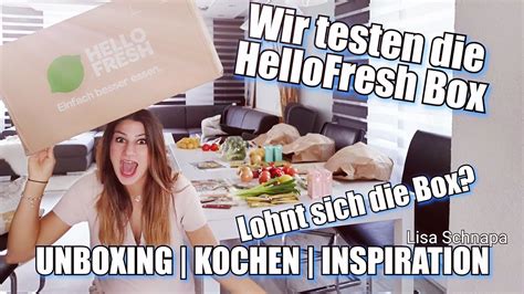 WIR TESTEN HELLOFRESH 3 TAGE 3 GERICHTE UNBOXING INSPRATION