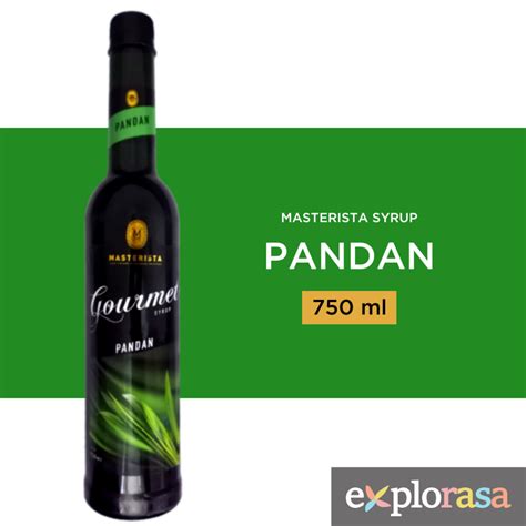 Jual Sirup Syrup Sirop Minuman Masterista Pandan Syrup 750 Ml