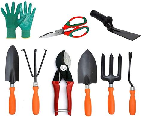 Jetfire Gardening Tools Weeder Cultivator Big Trowel Small Trowel Garden Fork Double Cut