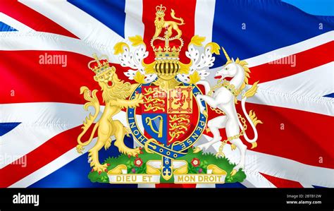 Coat of arms of United Kingdom. UK Royal National Symbol. British Royal ...