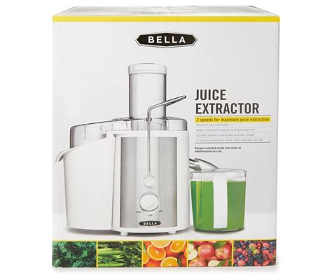 BELLA BLA14937 Juice Extractor, White With Stainless Steel, 43% OFF