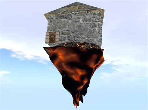 Second Life Marketplace - LWE FLOATING LAVA CASTLE SKYBOX 1