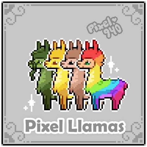 Pixel Llamas Series By Pixel940 On Deviantart