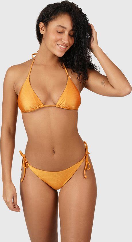 Brunotti Mahlia Dames Triangel Bikini Set Oranje Bol