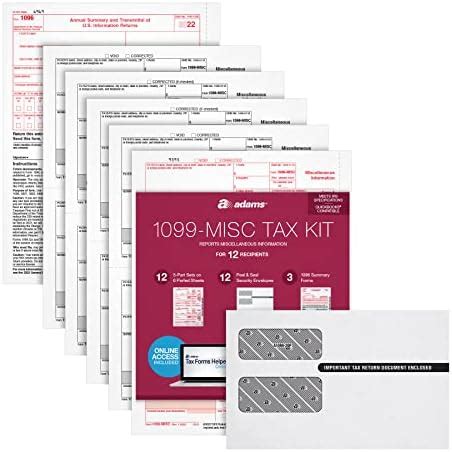 Amazon Adams Misc Forms Tax Kit For Recipients