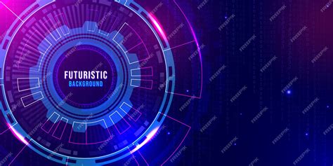 Premium Vector Futuristic Abstract Technology Digital Background With