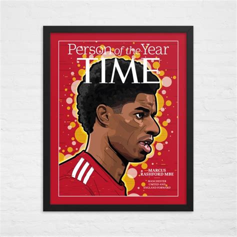 Marcus Rashford Manchester United Framed Poster Etsy