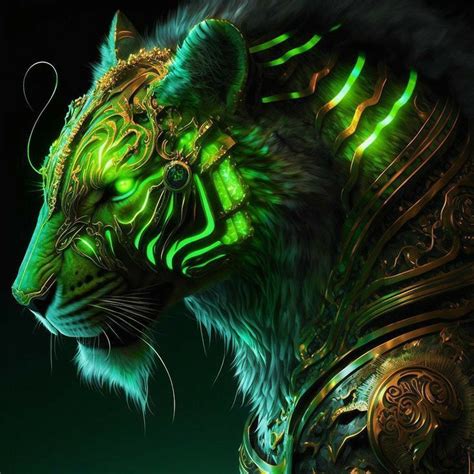 Time Loop Tiger Tiger Art Fantasy Creatures Art Cat Armor