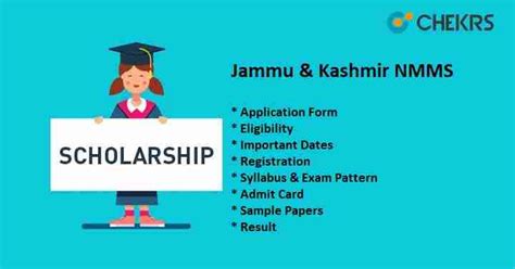 Jammu Kashmir NMMS 2023 Result Cut Off Answer Key Merit Selected List