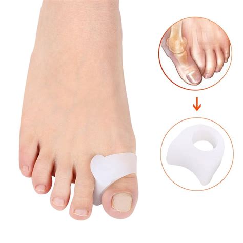 Pinkiou Toe Separator Hammer Toe Straightener Big Toe Spacers Silicone