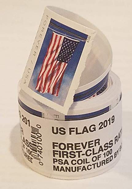 Usps Forever Stamps Roll Of 100 2019 Flag Version Review Forever