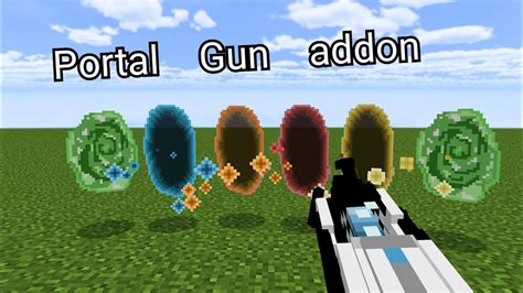 Portal Gun Addon Para Minecraft Bedrock Youtube