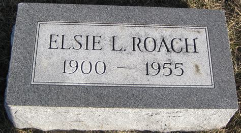 Elsie L Wealing Roach M Morial Find A Grave