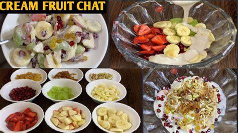 Cream Fruit Chat Recipe Ramzan Special Recipes Youtube