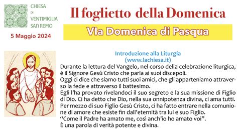 Via Domenica Di Pasqua Diocesi Ventimiglia Sanremo