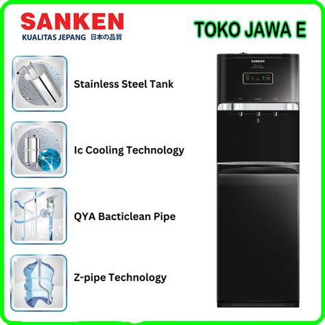 Jual DISPENSER GALON BAWAH SANKEN HWD C588 3 Kran Panas Dingin Normal