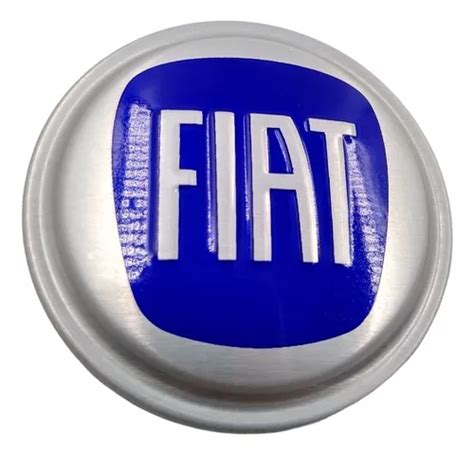 Emblema Fiat Azul Volante Alumínio 55mm Diâmetro MercadoLivre