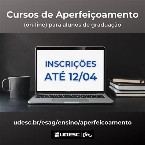 Notícia Inscrições para cursos on line de aperfeiçoamento da Udesc