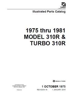 Cessna Model R Turbo R Illustrated Parts Catalog Thru