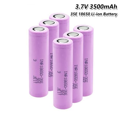 1 10PCS 18650 For Samsung 18650 3500mAh 13A Discharge INR18650 35E