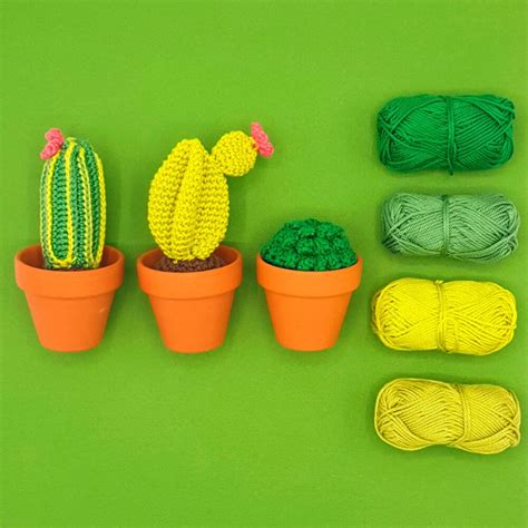 Kit De Amigurumi Cactus Hardicraft