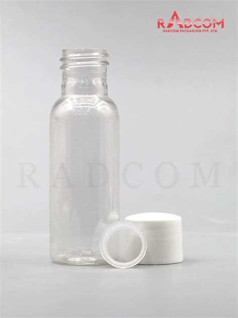 Ml Boston Clear Pet Bottle With White Screw Cap With Zim Zam Plug