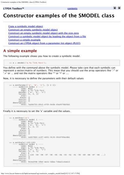 Constructor Examples Of