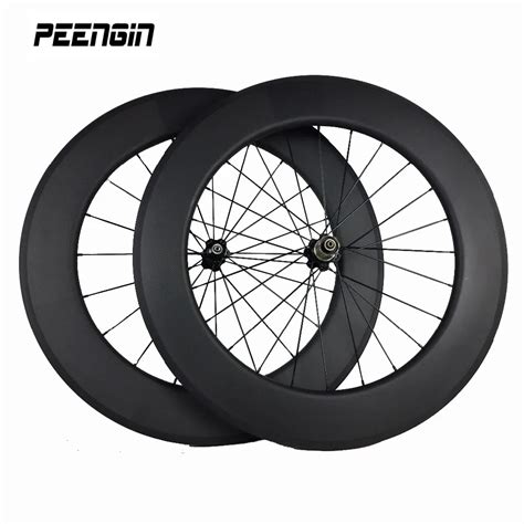 Deep Section Carbon 700c Wheels 88mm Clincher Carbon Road Bike 25mm