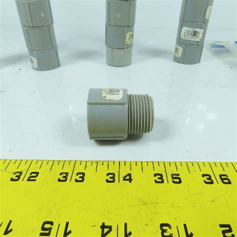 Carlon E E Pvc Threaded Male X Slip Terminal Conduit Box Adapter