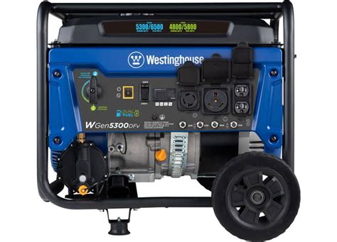 Westinghouse WGen5300DFv 6500W Dual Fuel Generator