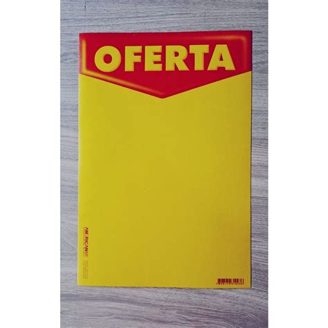 100 Cartaz Oferta Supermercado Placa Duplex Pequeno A4 21x30cm Shopee