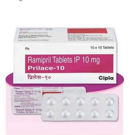 Prilace 10 Ramipril Ip 10mg At Rs 195stripe Ramipril Tablet In