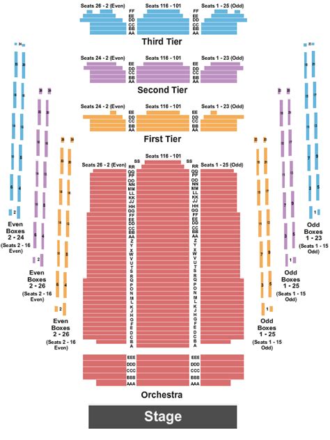 Abravanel Hall Seating Map | Elcho Table