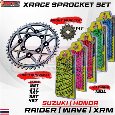 Japan Sprocket Set Wave Xrm Rs Raider T T T T T