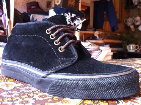 Theothersideofthepillow Vintage Vans Black Black Chukka Boot Style 70