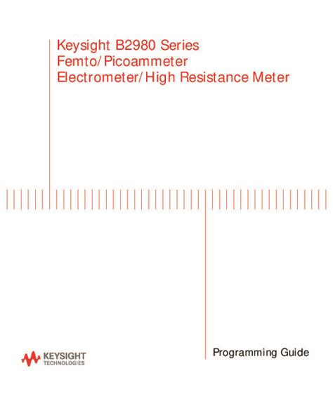 Keysight B Series Femto Picoammeter Electrometer High