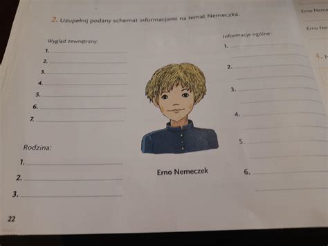 Uzupełnij podany schemat informacji na temat Nemeczka pls mam to na