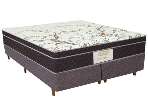 Cama Box Queen Box Colch O Gazin Mola Ensacada Cm De Altura