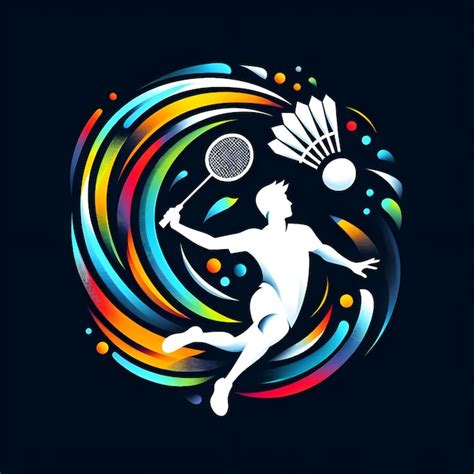 Premium Vector Vector Flat Badminton Logo Design